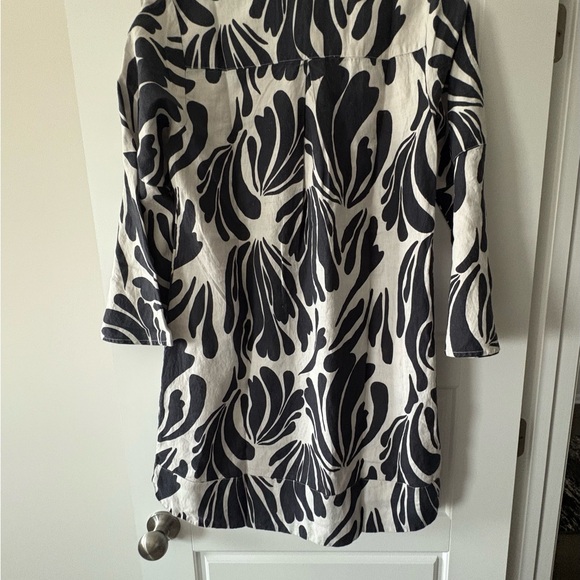 Soft Surroundings Seaweed Blue and White Milano Linen Dress. NWT - Picture 7 of 10